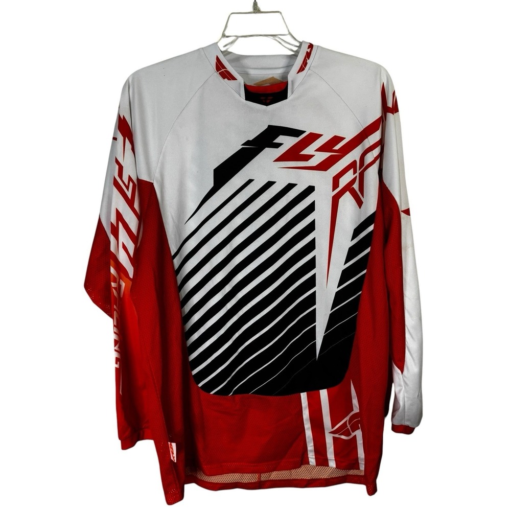 Fly Racing Dirt Bike / Motocross Jersey, Men XL, Offroad, Orange, Black, White